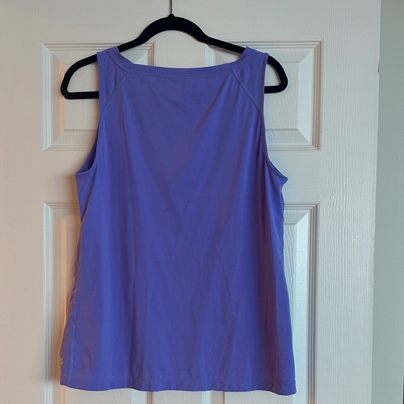 Lilly Pulitzer Luxletic Purple Sleevless Top Size L - Picture 2 of 4